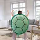 Wearable Turtle Shell Pillows for Kids Adults,Turtle Plush Pillow Stuffed Animal Funny Dress Up Creative Gifts (40 in, Green)