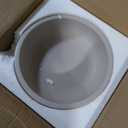 OAKOA Concrete Fruit Bowl for Kitchen Counter - Large Decorative Bowls for Home Decor - Modern Key Bowl for Entryway Table - Pedestal Bowl for Keys (Gray)