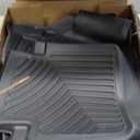 OEDRO Floor Mats Fit for Honda Accord Sedan 2017-2013, TPE All Weather Accord Floor Liners Includes 1st and 2nd Row Liners Set, Black