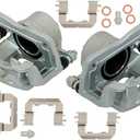 labwork 2x Front Left and Right Brake Caliper with Bracket Replacement for Hyundai Santa Fe Kia Sorento