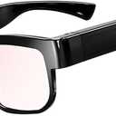 Camera Glasses Smart Glasses with Camera Outdoor Video Recording Wearable Black Glasses for Men Women adpot USB Port for Driving Riding Training Hiking