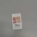 24Pcs Flower Press on Nails Medium Almond Fake Nails with Gold Beads Pearl Design White French Tip Shell Acrylic False Nails Green Camellia Full Cover Glossy Stick on Nails for Women Manicure