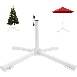 Umbrella Stand Fit 6 7 8 Feet Sunshade 1.0"-1.42" Inch Pole for 6 ft Parasol Portable Storage Beach Umbrella Stand Umbrella Base Holder,White