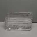 Clear Fridge Organizer, Refrigerator Organizer Bins with Handle, Freezer, Kitchen Cabinet, Pantry Organization, BPA Free Fridge Organizers (12.4 inch 4 Pack)