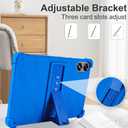 ATOOZ for SHARECLOUD P10_T Tablet Case 10.1 inch 2025,Soft Silicone Kids Case for Frameflow P10_A Tablet with PC Stand (Blue)