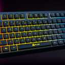 KLIM Chroma – USB RGB Gaming Keyboard, Wired PC Computer Keyboard, Membrane, Waterproof Durable, 2 ms Response, PS4/PS5 & Mac Compatible