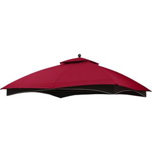 MASTERCANOPY Replacement Canopy Top for Lowe's Allen Roth 10x12 Gazebo #GF-12S004B-1 (Burgundy,Polyester)