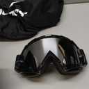 GX23 Dirt Bike/Motocross Helmet - Matte Black, Large - DOT Approved , Visor, Gloves