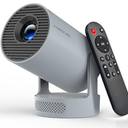Magcubic Mini Projector 4K Support, Portable Projector with WiFi 6 and Bluetooth 5.4, 5W Sound base Speaker, Smart Projector with Auto Vertical Keystone 180Rotatable for Movie Home Outdoor