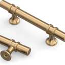 Asidrama 10 Pack 3 Inch(76mm) Champagne Bronze Kitchen Cabinet Handles, Cabinet Pulls Kitchen Cabinet Hardware Cupboard Handles Drawer Pulls