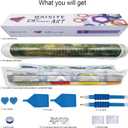 BAISITE Diamond Art Kits for Adults Beginners,2 Pack Round 5D Paint with Diamonds Pictures Full Drill Cross Stitch Home Wall Decor DIY Crafts Kits(12x16 Inches) BSTDPK809-810