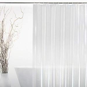 EurCross 72 x 108 inch Extra Long Clear Shower Curtain Liner with 5 Magnets,PVC Free Thick EVA Shower Liner, Heavy Duty Weighted Clear Shower Curtain for Bathroom 108 inch Length