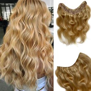 Highlights Clip in Hair Extensions Human Hair,Curly Brown to Golden One Piece with 5 Clips Double Weft Body Wave Clip in Extensions Full Head 100% Remy Human Hair for Women #27/60 100G (One Piec-BW-Strawbery Blonde to Platinum Blonde)