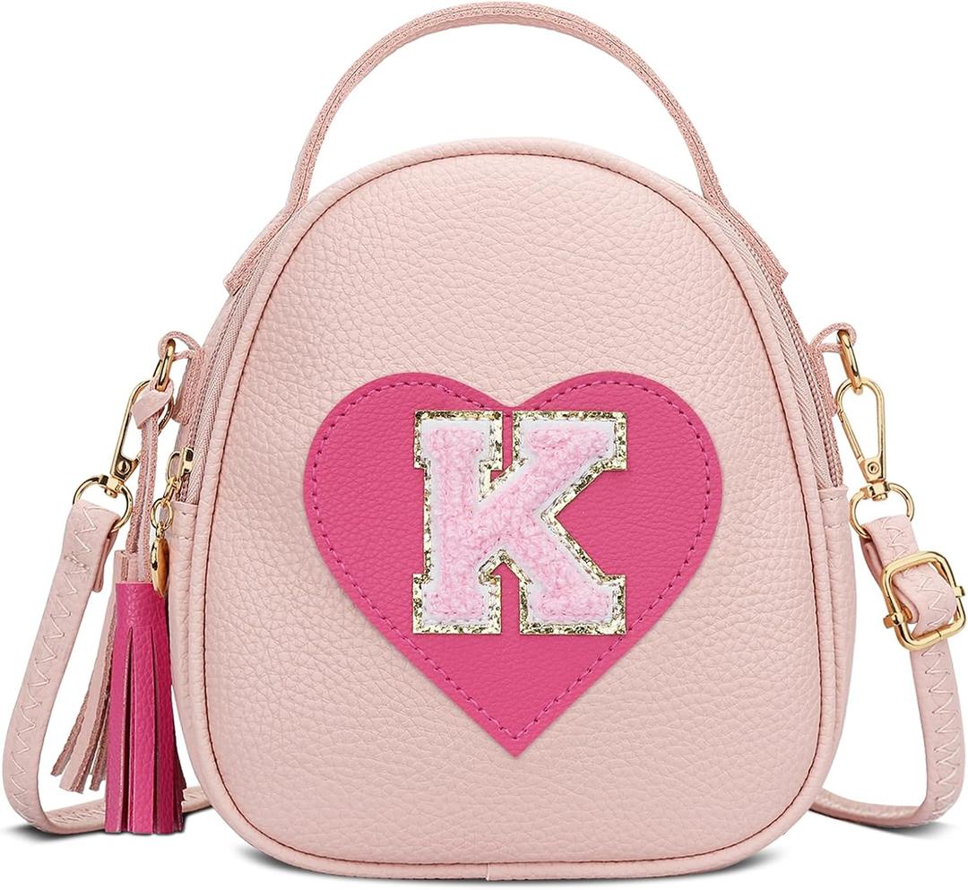 KKXIU Valentines Day Gifts for Kids Gifts for Girls Little Girl Crossbody Bag Small Backpack with Tassel (K)