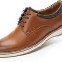 Cusolemore Mens Oxfords Business Dress Sneakers Casual Shoes, Round Toe, Rubber Outsole, Lightweight Soft Snug Fit Design 8.5