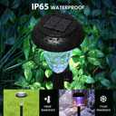 TISEJOY Solar Pathway Lights Outdoor Waterproof 8 Pack Color Changing Garden Light for Yard Patio Driveway Walkway Lawn Landscape Lighting for Outdoor 4th of July Decorations