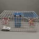 Florida Medium Blue Crab Trap – 24 x 14 x 11 Crab Pot for Recreational Crabbing – Two-Throat Entry Fishing Trap – PVC Coated Wire Saltwater Crab Trap