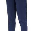 THE GYM PEOPLE Women's Joggers Pants Lightweight Athletic Leggings Tapered Lounge Pants for Workout, Yoga, Running (X-Large, Blue)