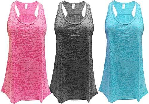 Epic MMA Gear Flowy Racerback Tank Top, Regular and Plus Sizes Pack of 3, 3XL