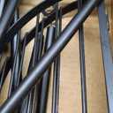 MXwcy 2 Pack Solar Lights Outdoor with Plant Stands - Solar Floor Lamp & Street Lights with Metal Tripod - Patio Decor for Garden, Yard, Pathway, Driveway, Porch (36in, A- 2Pack Black - Single shelf)