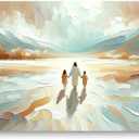Jesus Saves Kids Canvas Wall Art, Jesus Save Wall Decor, God Christ Art Poster Print, Christian Spiritual Picture for Christian Home Nursery Children's Bedroom Living Room Church, Framed 16"x24"