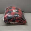 Homemate Electric Blanket Heated Throw - 50x60 Ultra Soft Cozy Flannel Heating Blanket with 10 Fast Heat Levels 8 Hours Auto Off Over-Heated Protection ETL Certification Keep Warm in Home Office (Red-black)