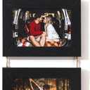 4x6 Wall Hanging Picture Frames, Black 2 Opening Collage Photo Frames.