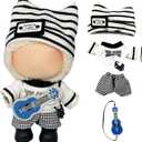 17cm/15cm Dolls Outfit Clothes Set,Accessories for Doll,Clothes Set for Dolls Dress Up (No Doll) (White+Black)