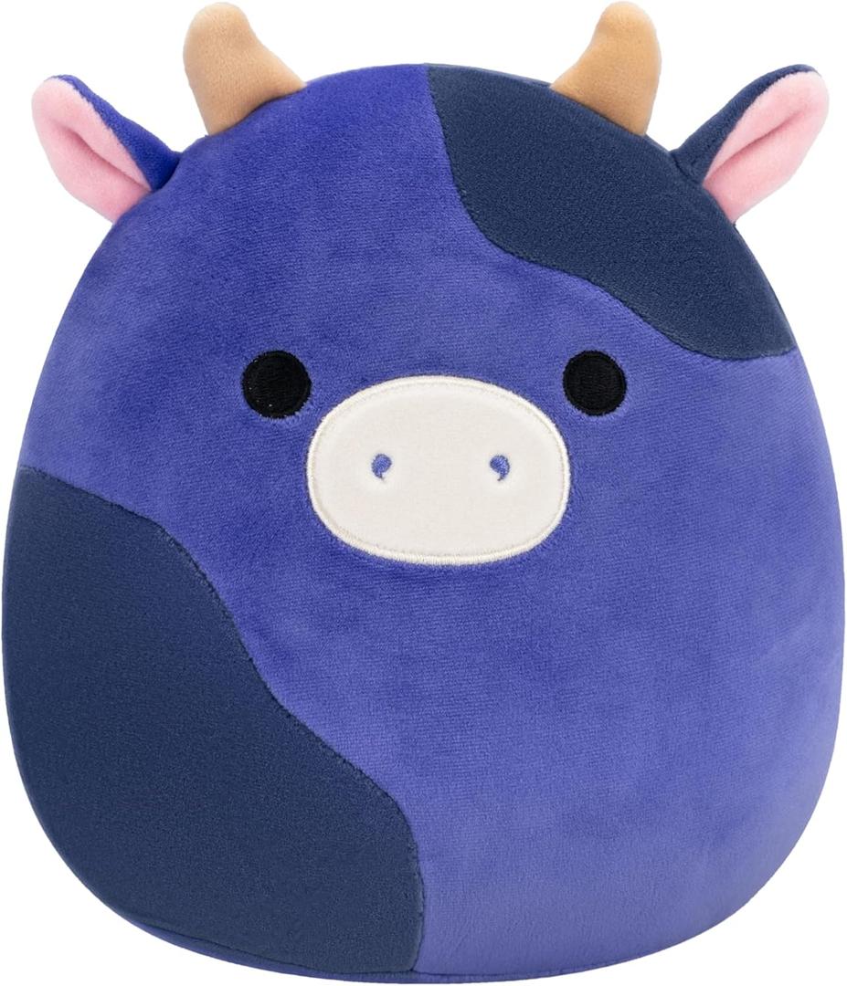 Squishmallows Original 8-Inch Ingred Purple and Black Spotted Cow - Official Jazwares Plush (Little)