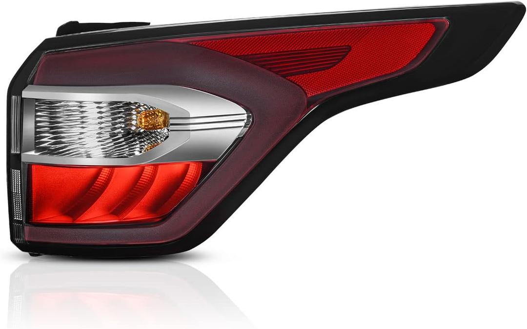 AUTOSAVER88 Right Passenger Side Tail Light Assembly Compatible with 2017-2019 Ford Escape Kuga Brake Rear Lamp Right Side Outer RH Tail Light 2017 2018 2019 Rear Taillight Brake Lamp