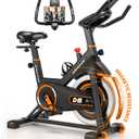 DMASUN Exercise Bike, Silent Magnetic Resistance Stationary Bike for Home with 330 LBS Capacity, Pedals with Anti-loosening Nuts, Indoor Bike with Comfortable Seat Cushion, Digital Display with Tablet Holder