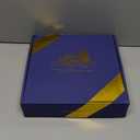 10" Oak Bathroom Vanity Tray Turntable for Perfume Candle, Round Wooden Decorative Tray for Kitchen Sink Countertop Organizer, Bathroom Counter Organizer for Skincare Makeup, Farmhouse Black Gold