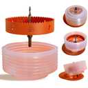 6.25 Hole Saw for Recessed Lights Can Lights, 6-1/4 Inch Hole Cutter with Dust Bowl Catcher for Led Recessed Lighting 6 Inch and Wood Metal Drywall, Bi-Metal Construction (Orange)