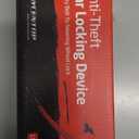 KAYCENTOP Car Steering Wheel Lock, Seat Belt Lock, Car Locks Anti-Theft Device with Aluminum Alloy Lock Housing, Max 17 Inch Length, High Visibility and Light-Weight, Universal Fit, 3Keys(Black)