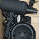 slopehill Professional Ionic Hair Dryer, Powerful 1800W Fast Drying Low Noise Blow Dryer with 2 Concentrator Nozzle 1 Diffuser Attachments for Home Salon Travel (Black)