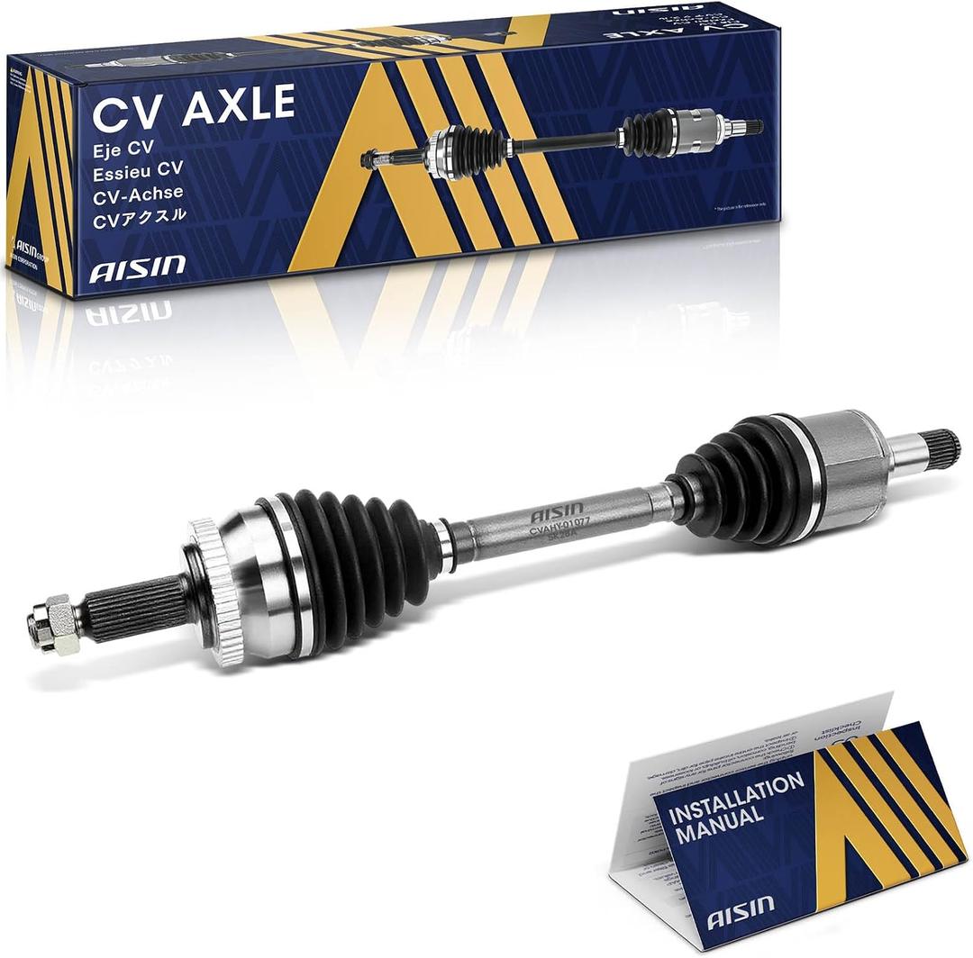 AISIN AFTERMARKET CVAHY-01077 Front Driver CV Axle Shaft Assembly - Compatible with Hyundai Sonata 2006-2010, Azera 2006-2011