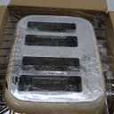 Roter Mond Toaster 4 Slice Retro Stainless Steel with Extra Wide Slots Bagel, Defrost, Reheat Function, Dual Independent Control Panel, Removable Crumb Tray, 6 Browning Levels, Cream White