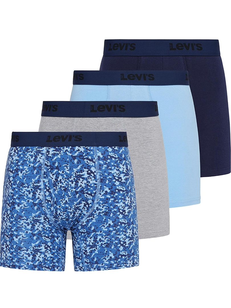 Levi's Mens Boxer Briefs Breathable Stretch Underwear 4 Pack M