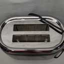 Mueller Retro Toaster 2 Slice with 7 Browning Levels and 3 Functions: Reheat, Defrost & Cancel, Stainless Steel Features, Removable Crumb Tray, Under Base Cord Storage, Black