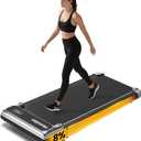 Walking Pad,Under Desk Treadmill with Incline,2.5HP Low Noise Walking Pad with Remote and LED Display,Portable Walking Pad with 265 lbs Weight Capacity,Under Desk Treadmill Home Office