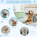 OLANLY Chenille Dog Bath Towel 31x13, Ultra Absorbent Quick Dry Pet Towel, Extra Soft Washable Plush Towel for Large Dogs & Puppies, Indoor Outdoor Use, Grey