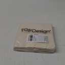 TOPDesign 5 Pack Economical Cotton Tote Bags, Lightweight Medium Reusable Grocery Shopping Cloth Bags, Suitable for DIY, Advertising, Promotion, Gift, Activity (5-Pack) (Beige)