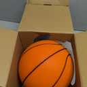 Rzkipdy Silent Basketball Size 5 (27.5")  Not Vacuum Shipped - 2025 Upgraded Airless Soft Foam Ball Soundless for Quiet Dribbling and Indoor Training  Real Feel Higher Bounce No Noise (Dark Orange)