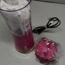 Hamilton Beach Portable Blender for Shakes and Smoothies, 14 Oz BPA Free Travel Cup & Lid, Durable Stainless Steel Blades, Personal Smoothie Blender, Raspberry, 51131G