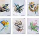 150pcs Bird Sticker, Lifany Cute Birds Waterproof Stickers for Laptop, Phone, Luggage, Funny Cat Stickers Decals Pet with Transparent Backing for Laptop, Phone, Luggage, Scrapbooking, Gift for Kids