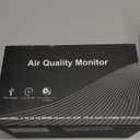 12-in-1 Air Quality Monitor Indoor, Portable Air Quality Monitor, for CO2, PM1.0, PM2.5, HCHO, TVOC and Others, Air Quality Tester for Home, Hotel, Office, Car, Battery Powered Air Monitor (White)