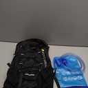 Lightweight Hydration Backpack, Running Backpack with 2L Water Bladder, Hydro Water Daypack for Cycling Hiking Rave for Men Women (Black)