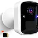 Wireless Security Camera, WiFi Battery Powered Camera with 3MP Pixel, AI Motion Detection, 2Way Talk, Spotlight, Siren, IP65, Cloud/Up to 256G SD Storage (Provide SD Card About 180 Days of Storage)