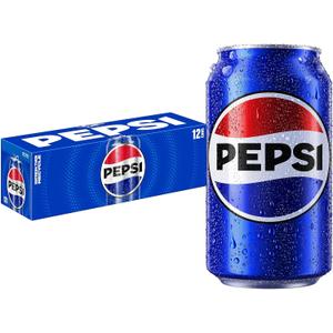 Pepsi Cola Soda, 12 Fl Oz Cans (Pack of 12) BB 8/24/26