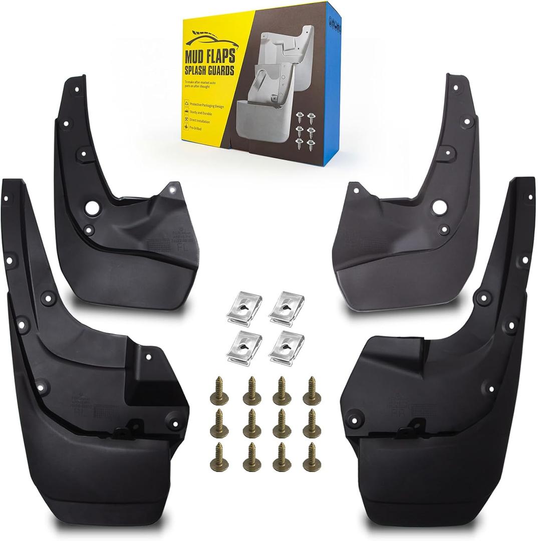 Mud Flaps Fit for 2014-2019 Toyo-ta 4Runner (Only Fit Ground Effects Models) - Without Flare Fenders or Running Boards, Dedicated Mudguard for Four Seasons Universal Protection, Front and Rear